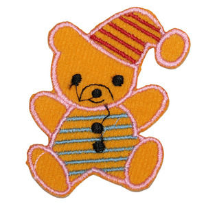 Vintage Sleepy Bedtime Teddy Bear Iron On Patch Applique Kids Child Baby